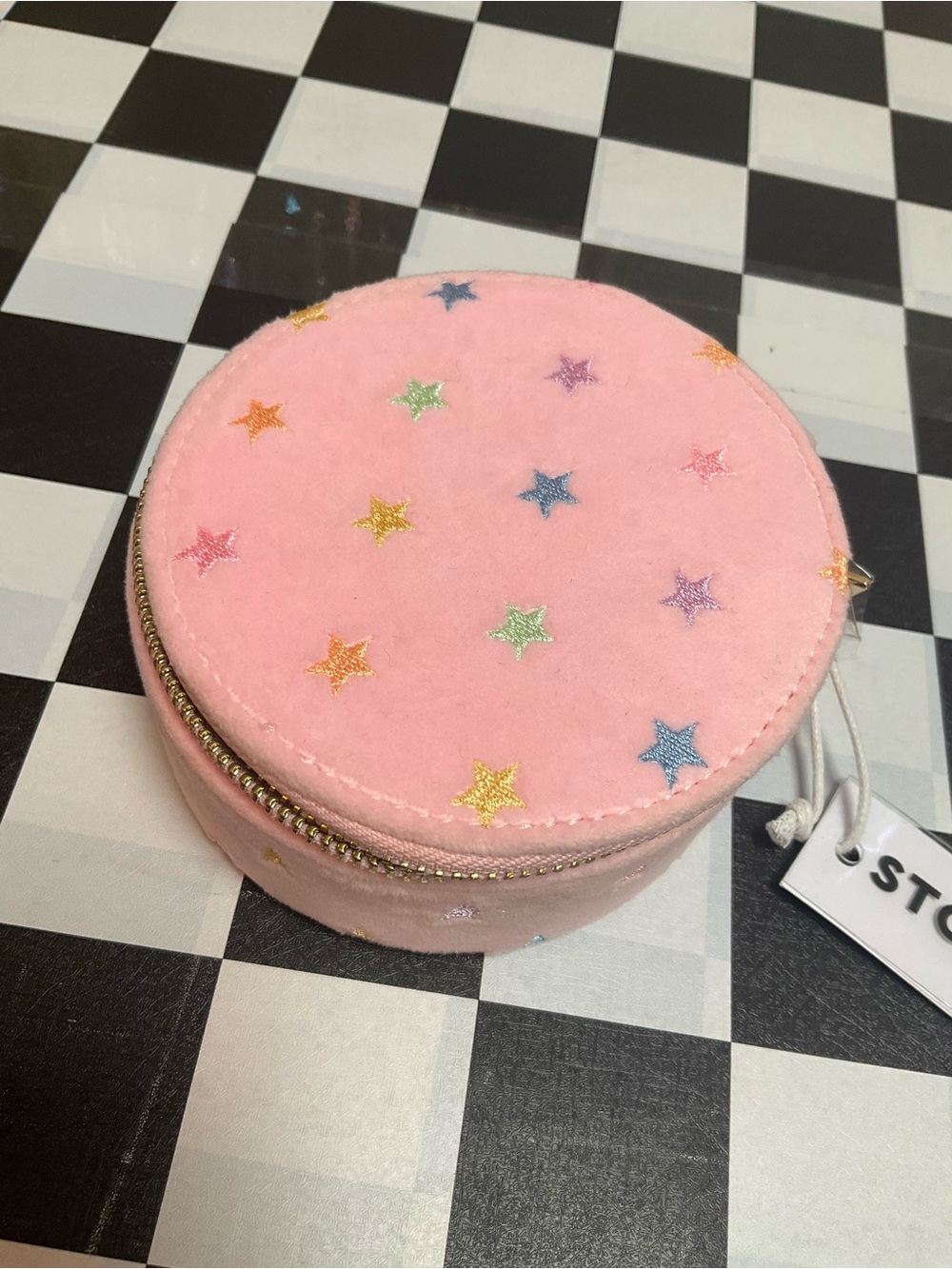 Stoney Clover Lane Pink Multi-Star Round Mini Case - Picture 3 of 6